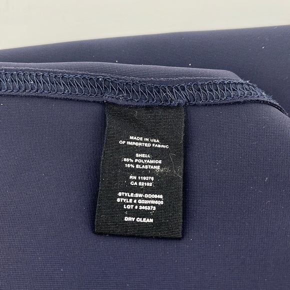 Helmut Lang Sheath Scuba Dress Navy Blue Size Small - Picture 11 of 12